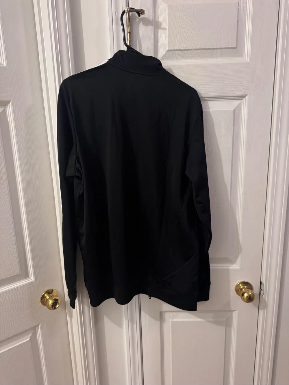 Adidas Men’s Black 3-Stripe Full Zip Track Jacket Size Large NWT